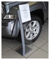 A4 Car Info Stands
